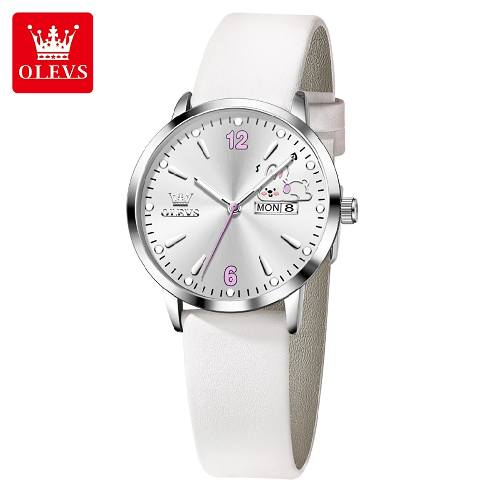 OLEVS 5700 Hybrid case standard metal link quartz movement business luxury style women's watch