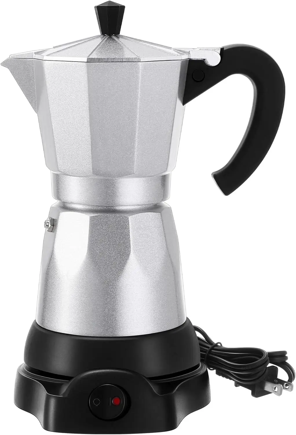 

Coffee Pot 6 Cup Electric Espresso Coffee Maker Italian Moka Maker 300ml Portable Aluminum Espresso Machine Cafetera Moka Pot