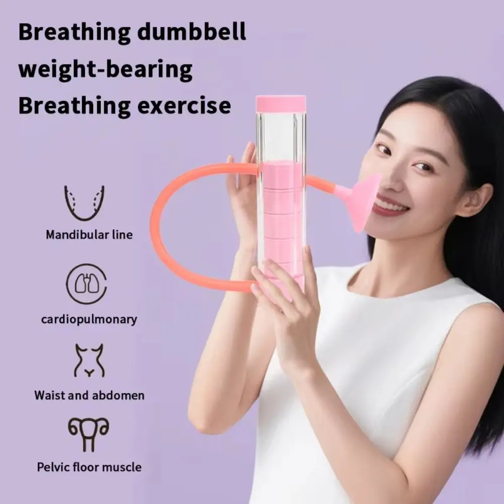 Muscle Trainer Breathing Exercise Device Lung Respirator Stronger Lungs Abdominal Muscle Trainer Adjustable Health