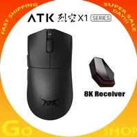 Atk Blazing Sky X1 Wireless Mouse Double 8k Dual Mode Paw3950 Sensor Liekong Lightweight Gaming Mouse Low Latency Smartspeed Pc