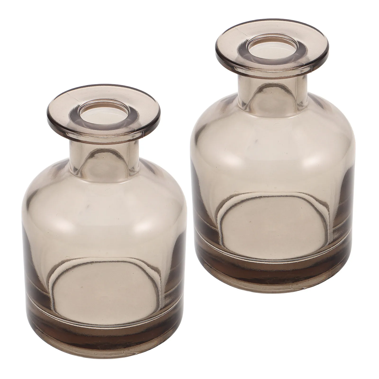 

2Pcs Amber Glass Reed Diffuser Bottles Refillable Empty Oil Diffusion Containers for Aromatherapy Essential Oils Scent Storage