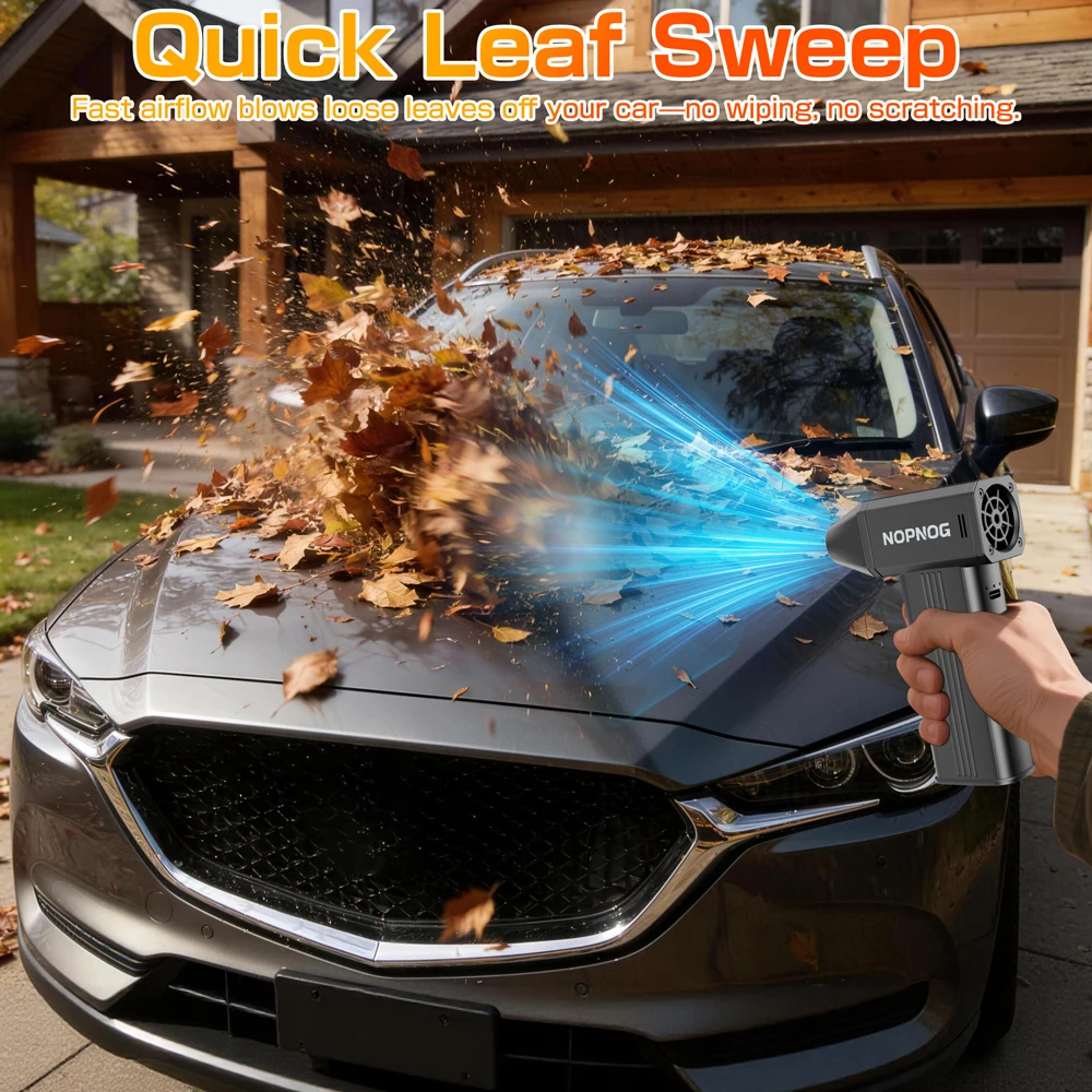 

​ Вентилятор Violence Turbo Fan Электрический воздушный тряпка Инструмент для очистки выдувания автомобиля Снегоочиститель Портативные автоаксессуары для автофургона Грузовик SUV MT