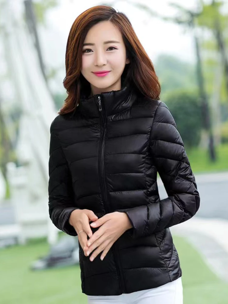 Women Winter Coat New Ultra Light Cotton Padded Jacket Ladies Slim Down Cotton Jacket Female Portable Windproof Short Coat