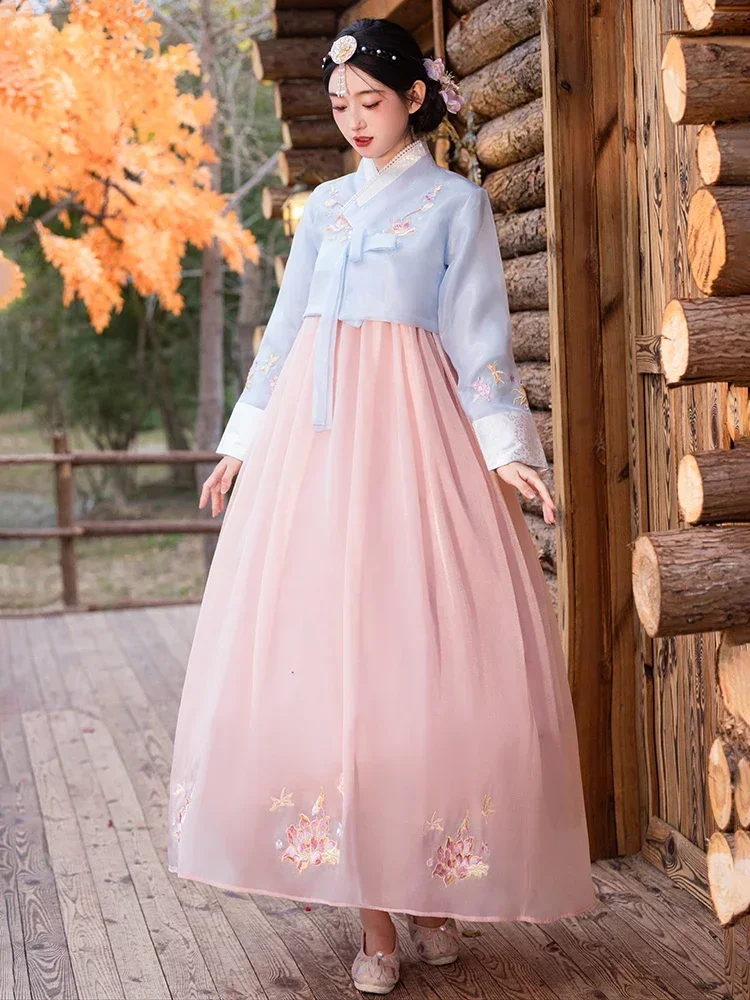 2025 Koreaanse traditionele Hanbok-jurk Damesmode Oude kostuums Traditioneel feest Aziatisch paleis Cosplay Prestatiekleding