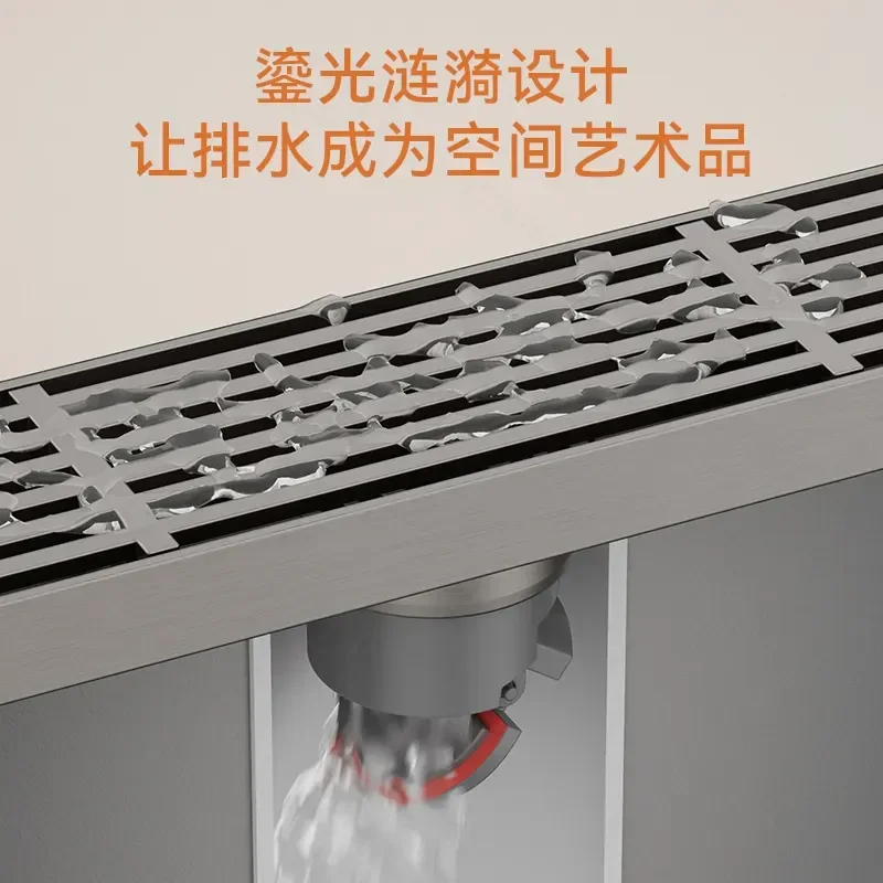 Thickened Stainless Steel Floor Drain All Copper Core Insect Proof Rust Proof Deodorant for Kitchen Bathroom Balcony