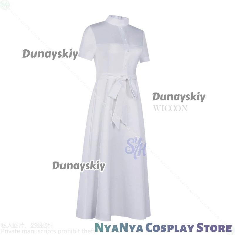 Oumi Shiori تأثيري جديد أنيمي هذا الوحش يريد أن أكلني disfraz فستان أبيض طويل Kawaii لطيف لوليتا طويل 150 سنتيمتر الباروكات هالوين