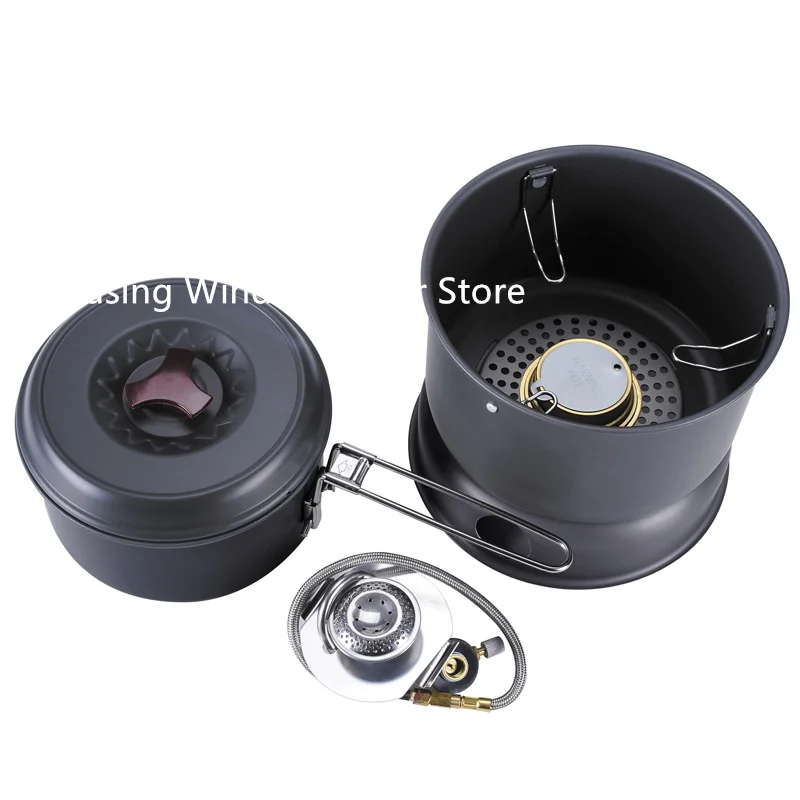 Bulin Outdoor Bl100-Q1 alcohol stove small hot pot liquid gas stove self-driving travel windproof portable all-in-one outdoor