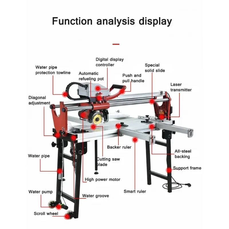 Płytka ceramiczna maszyna do cięcia wody może ciąć 45 ° ukośnie wielofunkcyjny pulpit elektryczny w pełni automatyczny
