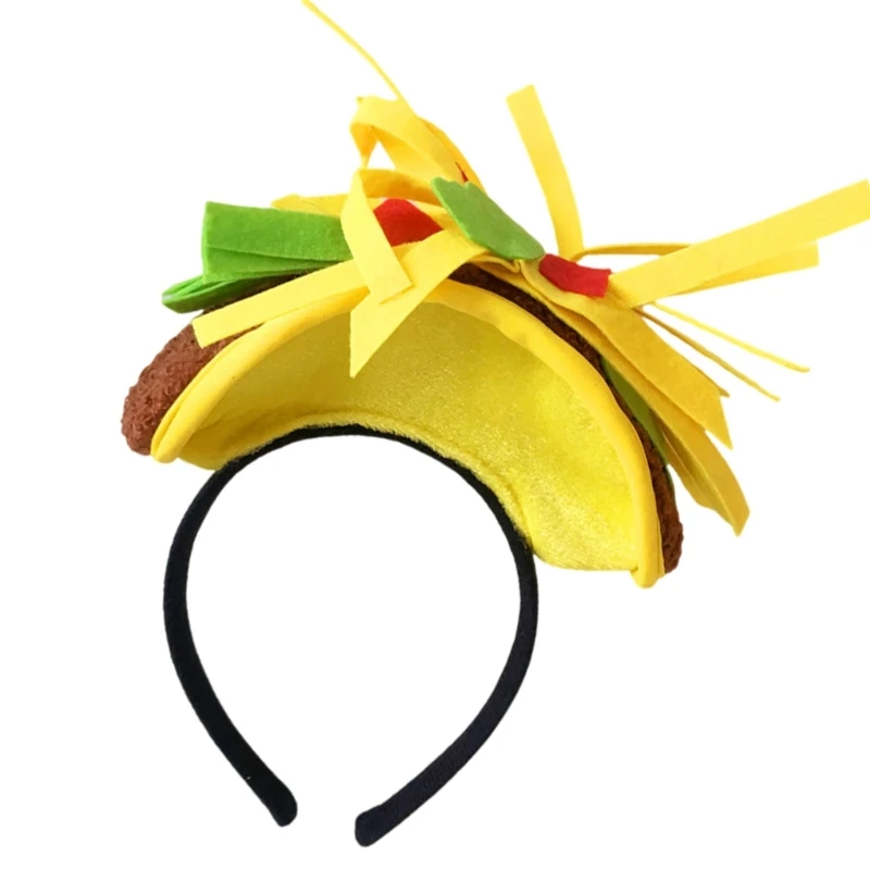 Eye Catching Yellow Headband with Mexico Headpiece Adjustable Size for Women