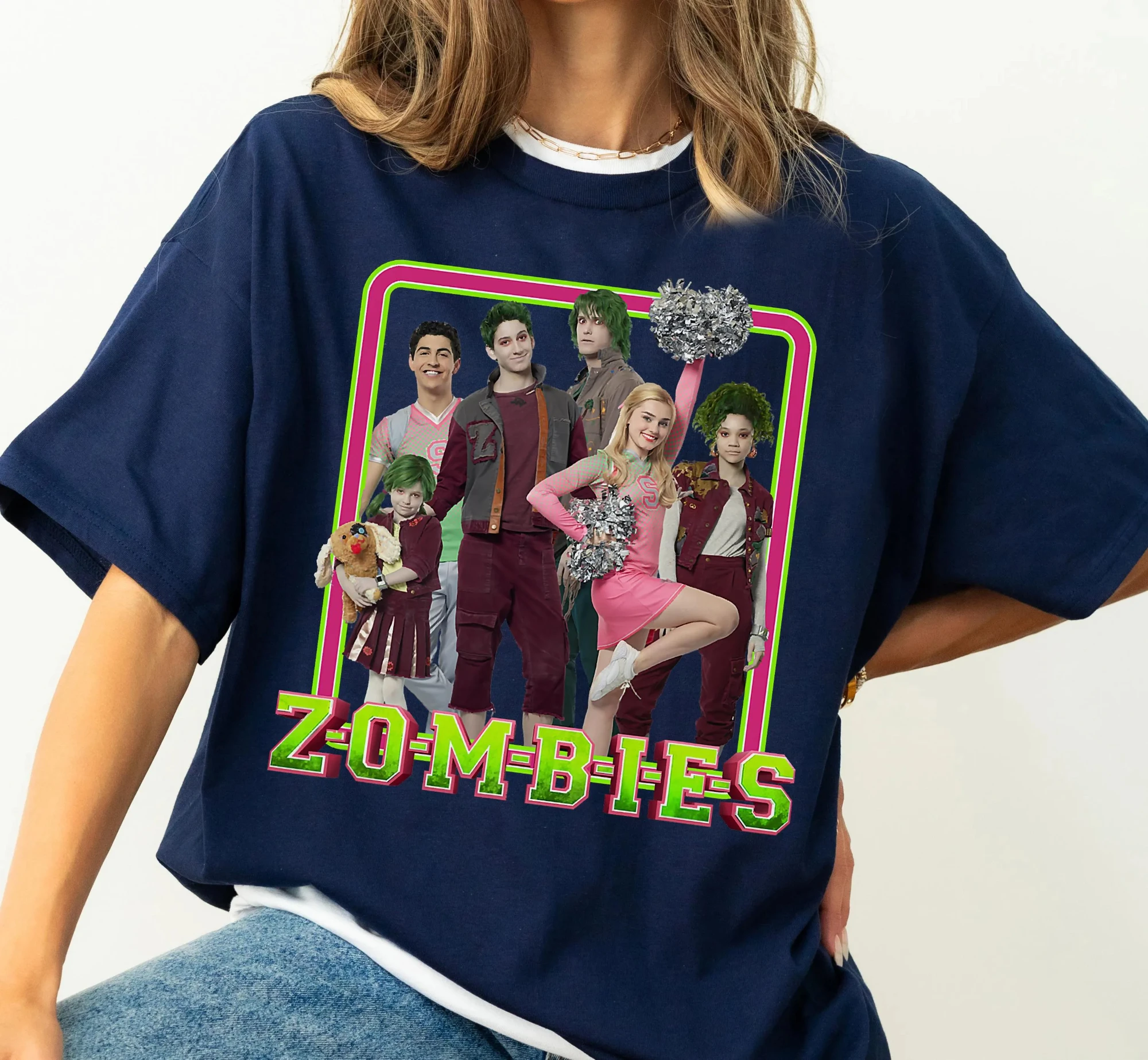 تي شيرت مجموعة أصدقاء ديزني زومبيز، تي شيرت شخصيات فيلم ديزني، المملكة السحرية، تي شيرت عائلة ديزني، هدية رحلة WDW