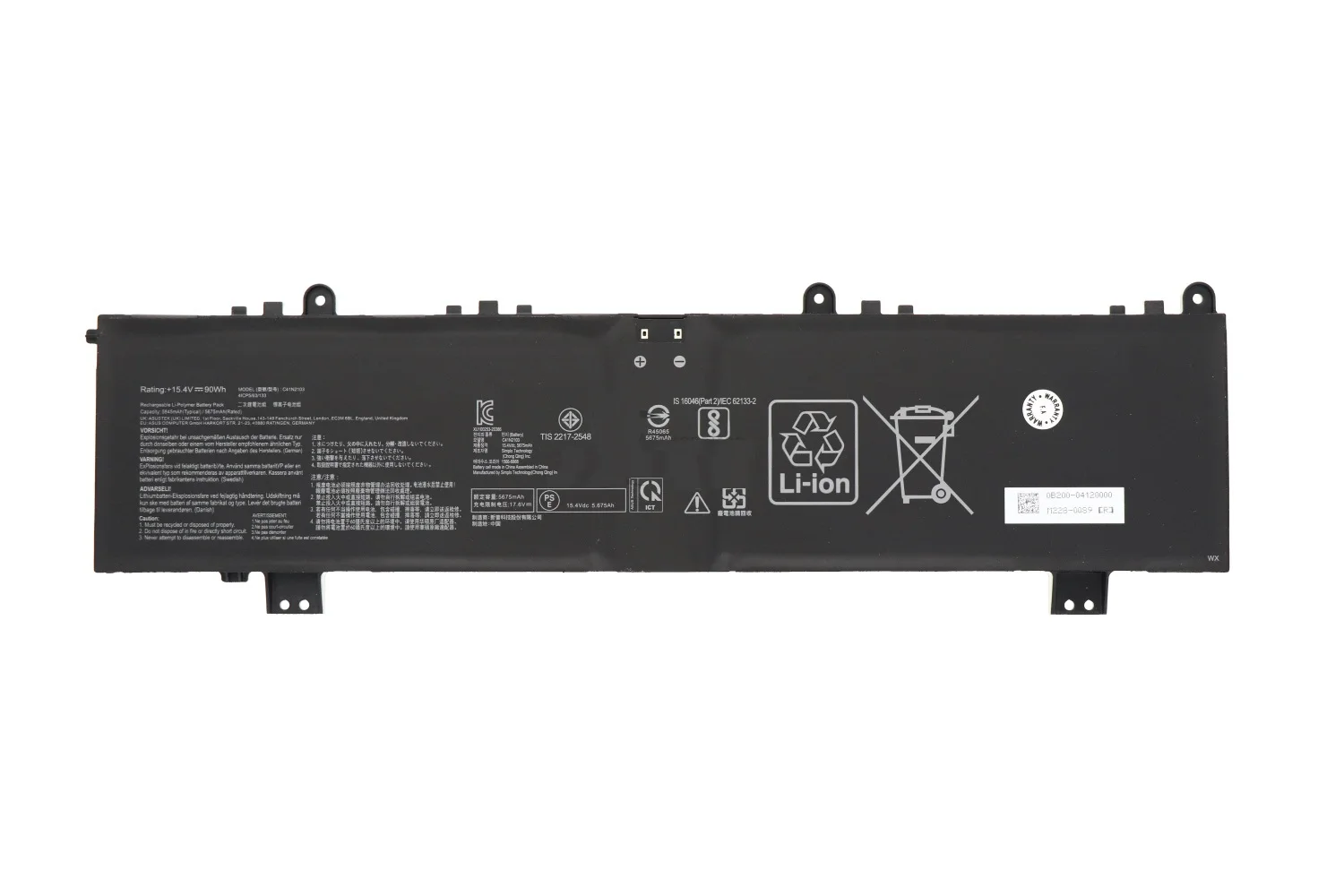 New Genuine C41N2103 Laptop Battery For Asus ROG Zephyrus Duo 16 GX650RX GX650RS GX650RW NR2202 Series Notebook 15.4V 90WH