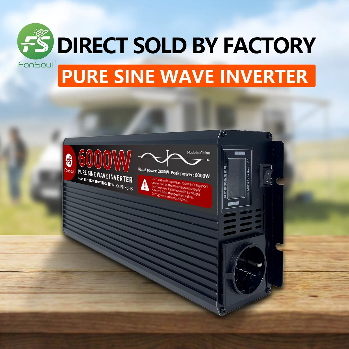 6000W Pure Sine Wav…