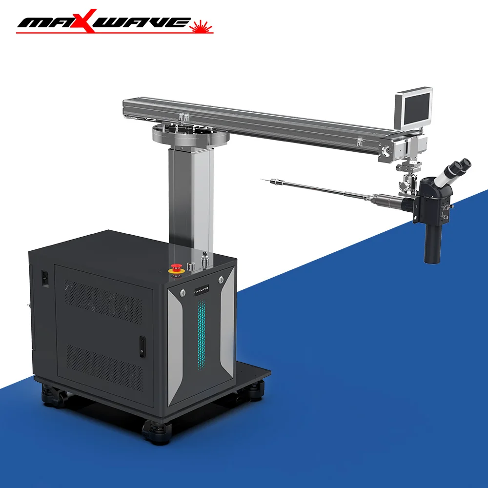 Máquina de solda a laser de fibra Maxwave Molde e soldador de folha fina 200W 300W 500W QCW Laser de fibra pulsado Operação fácil