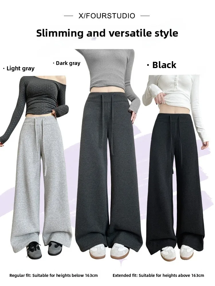 Damskie spodnie do jogi z podszewką, z wysokim stanem, proste nogawki, wąskie, ocieplane spodnie sportowe, codzienne, jednokolorowe.