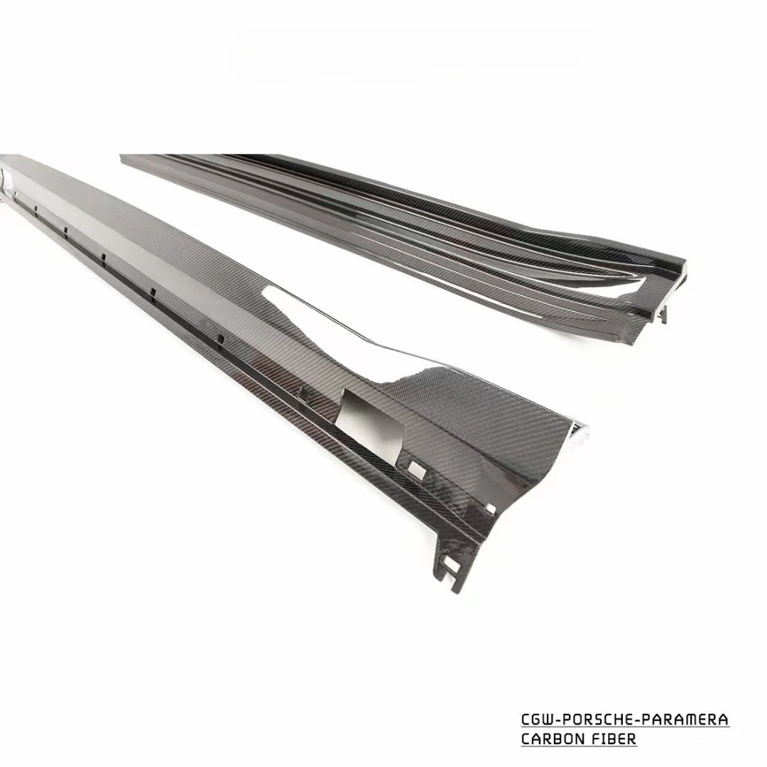 Divisor de lábios dianteiro do carro, saia lateral, decoração traseira, spoiler de guarnição, difusor para Porsche Panamera 971, acessórios