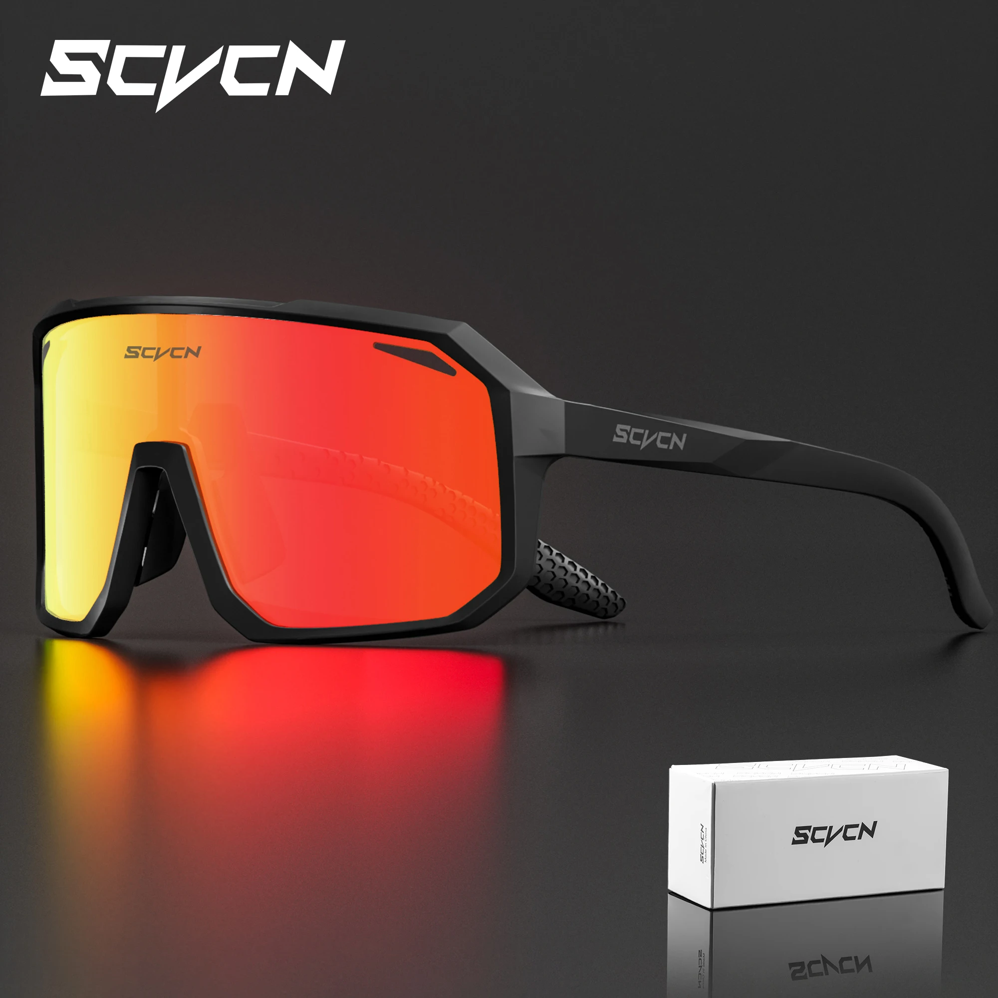 SCVCN hommes chauds lunettes de cyclisme vélo lunettes de soleil UV400 lunettes Sports de plein air vtt lunettes vélo femmes équitation randonnée lunettes de soleil