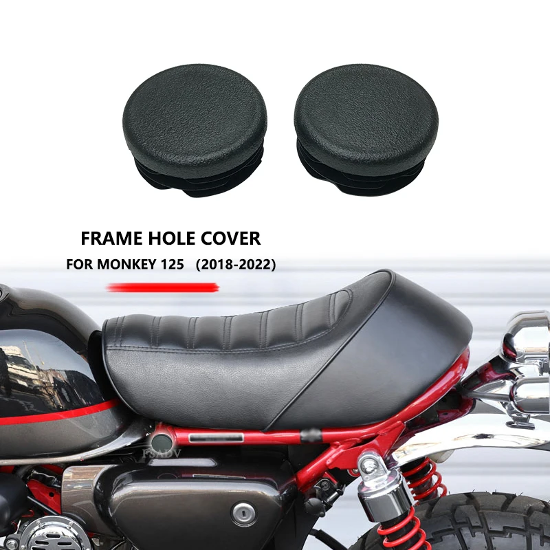 2PCS Motorcycle Frame End Caps Frame Hole Cover Caps Plug Decorative For Honda Monkey 125 Monkey125 2018 2019 2020 2021-