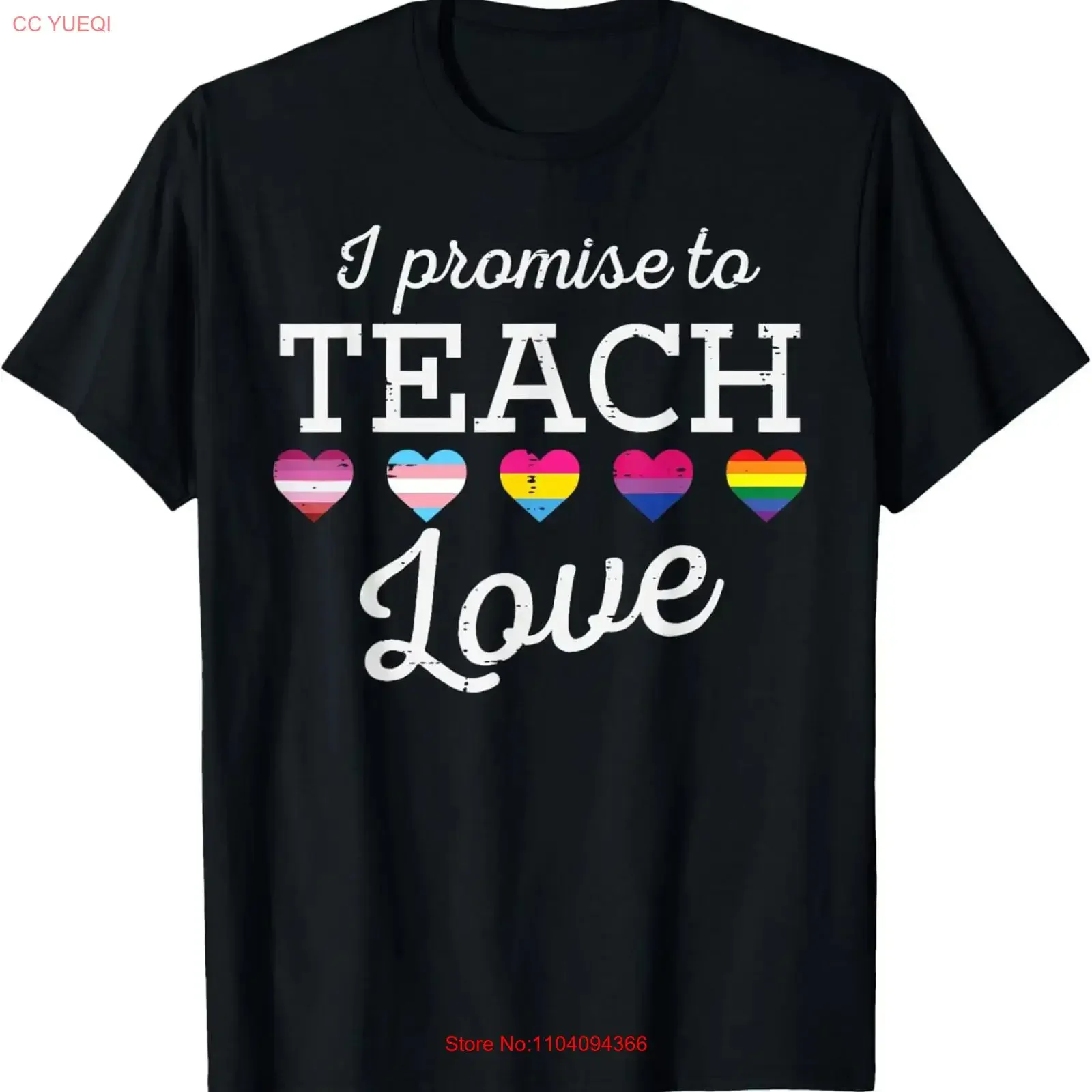 Lgbt Teacher Promise To Teach Love Gay Pride Ally T Shirt vintage Washed Breathable graphic Stylish streetwear fashion