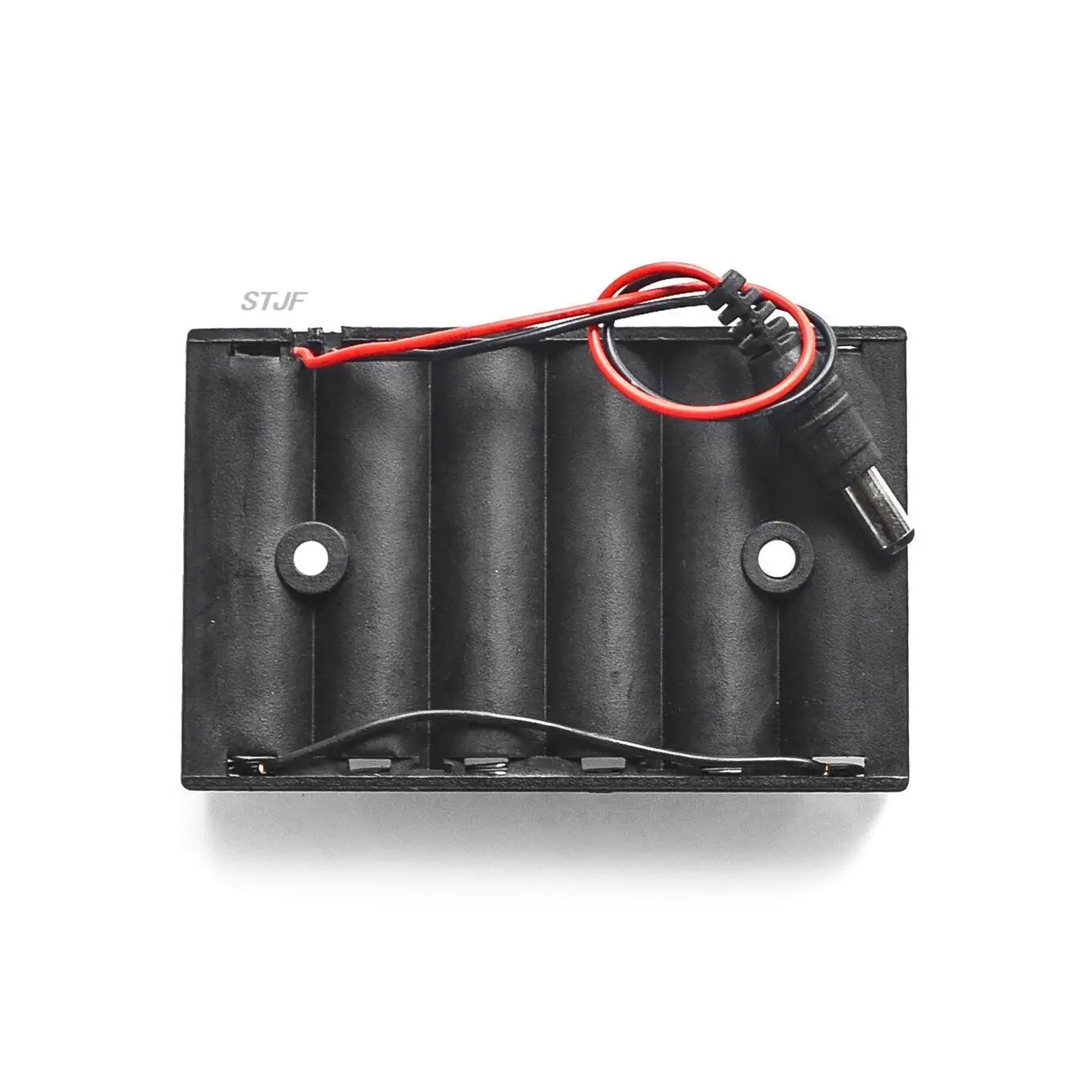 Size 6 AA Battery Case Holder Box For 6pcs Size AA Battery Case Storage Holder With DC2.1 Power Jack For Arduino
