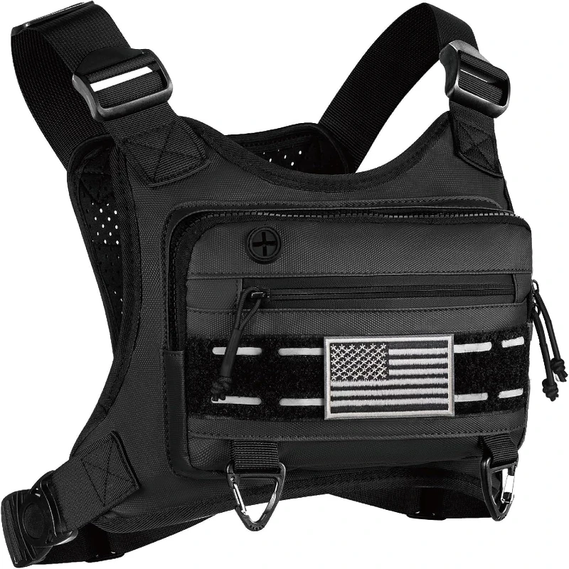 Chest Bag for Men and Women Running Chest Pack High Quality Running Vest with Phone Holder Running Backpack Tactical Chest Bag Pack for Sports Outdoor