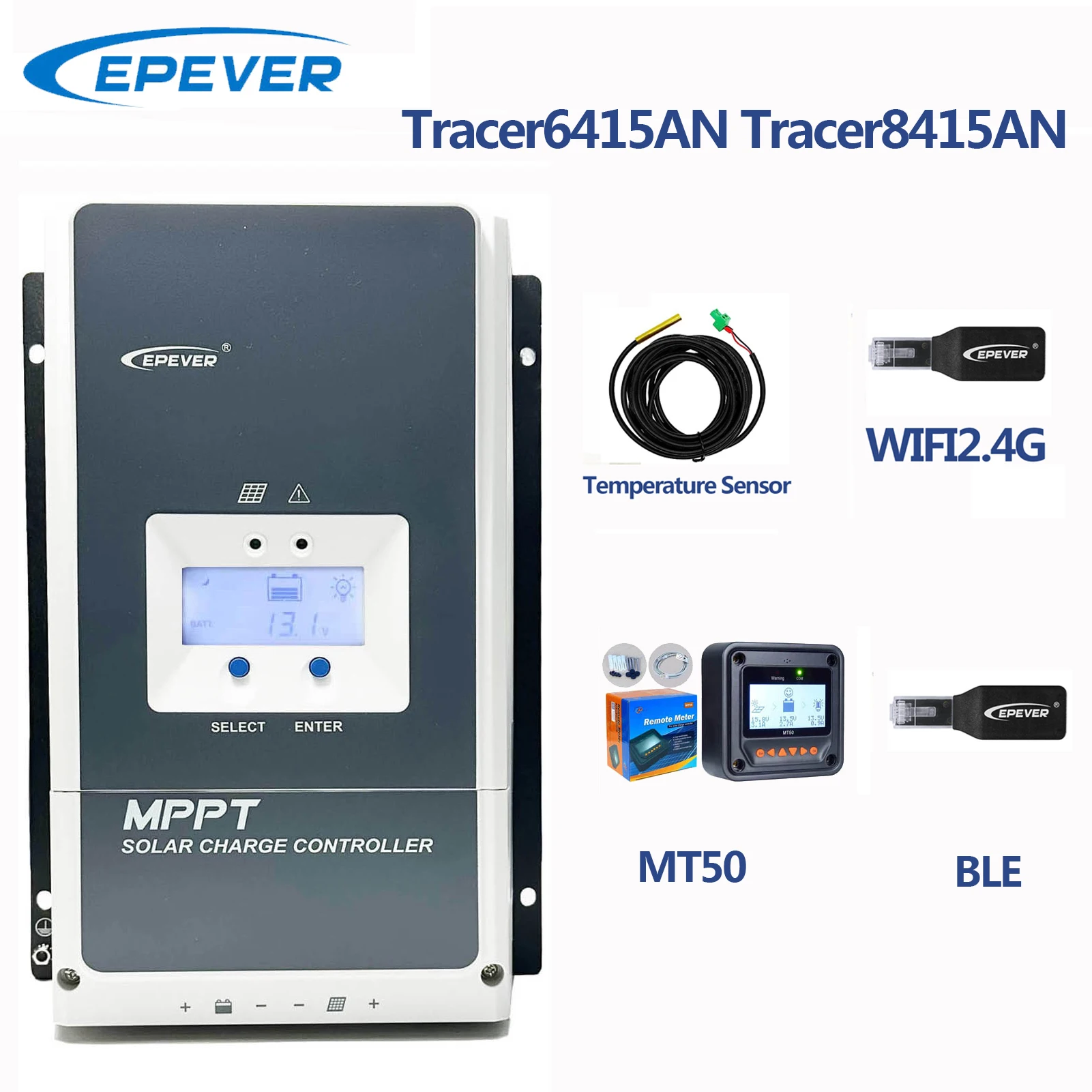 

EPEVER 60A 80A MPPT Solar Chrage Controller Max PV Input 150V Auto Identify 12 24 36 48V Battery Voltage