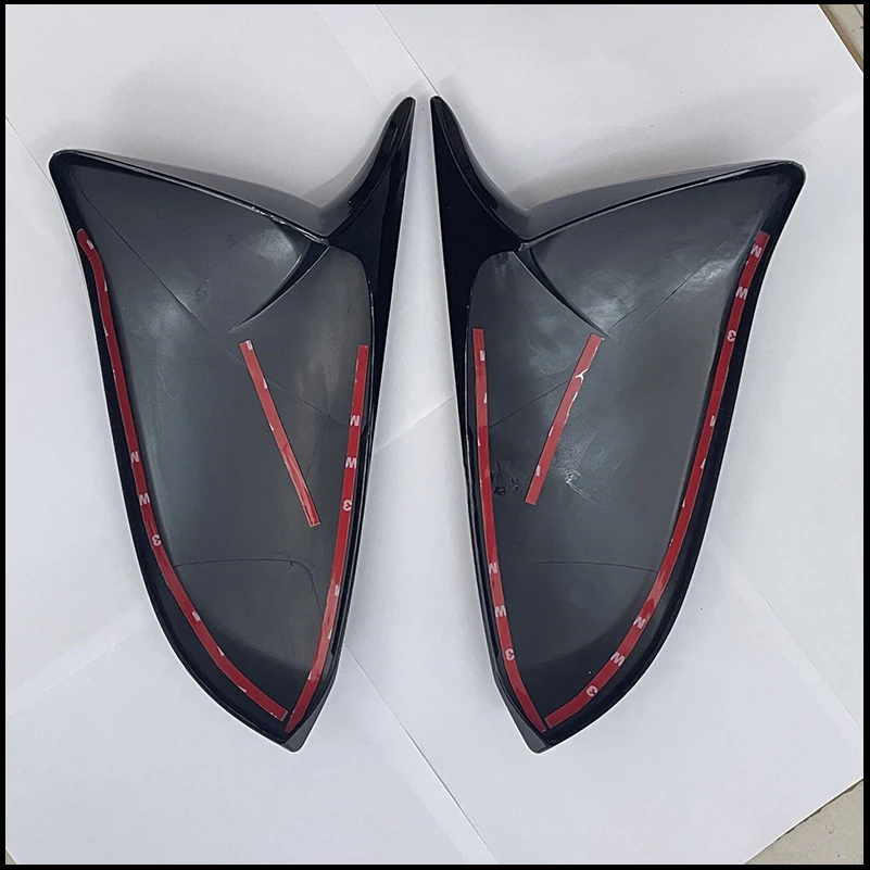 Car Accessories For Toyota Highlander 2014~2018 Side Door Rearview Mirror Cover Cap Sticker Trim With Horn Auto Parts Styling