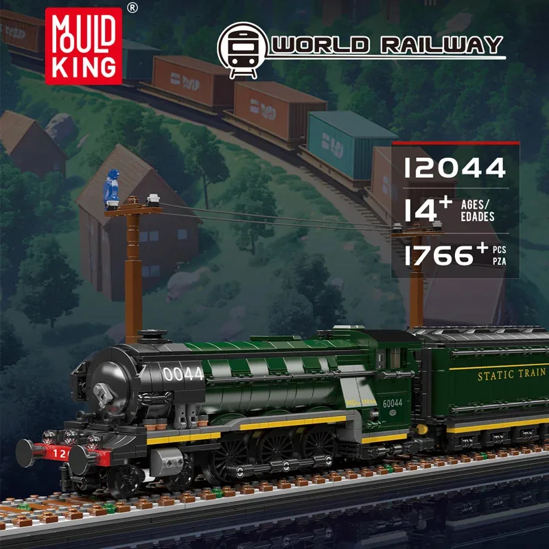 

1766 шт., Mold King 12044, летающий шотсмен, железная дорога, строительные блоки, сборка поезда, набор развивающих игрушек, подарки для детей