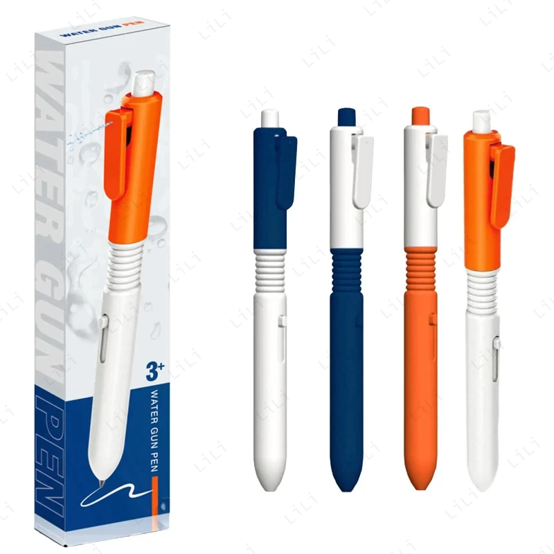 قلم حبر جاف 0.5 مم يمكنه رش الماء هدية الطالب لعبة حفلة مضحكة قلم مسدس الماء تخفيف الضغط الإبداعي
