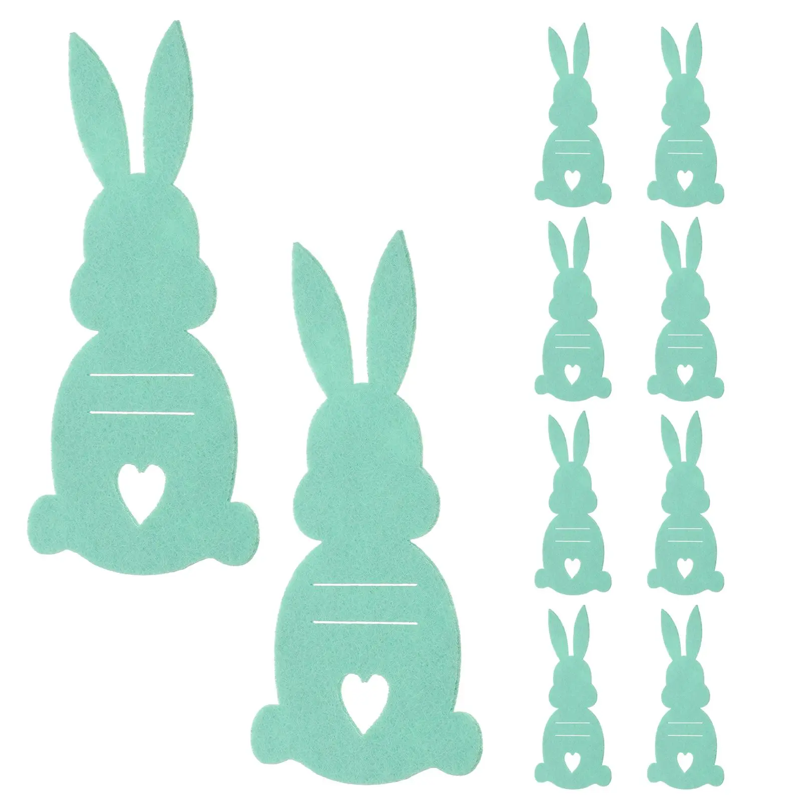 

10pcs Easter Rabbit Coin Purse Cute Carrot Shape Treat Bags Silverware Holder Easter Cutlery Bag Durable Practical Decor