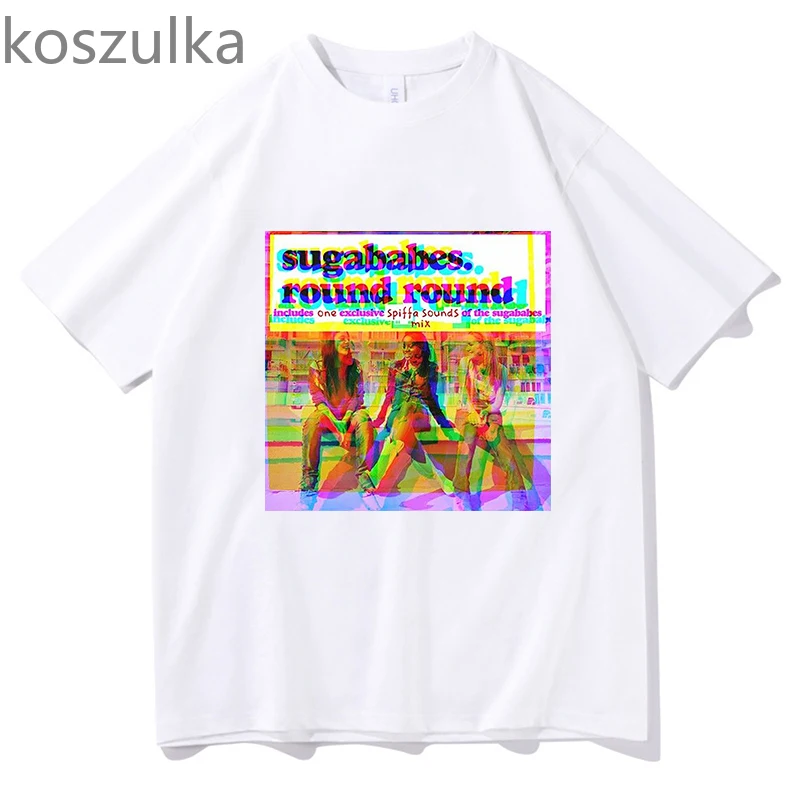 Sugababes Two Shell Round Tour T Shirts Men Women Clothes Fashion Harajuku T-shirt 100% Cotton Short Sleeve Fans Gift T-shirts