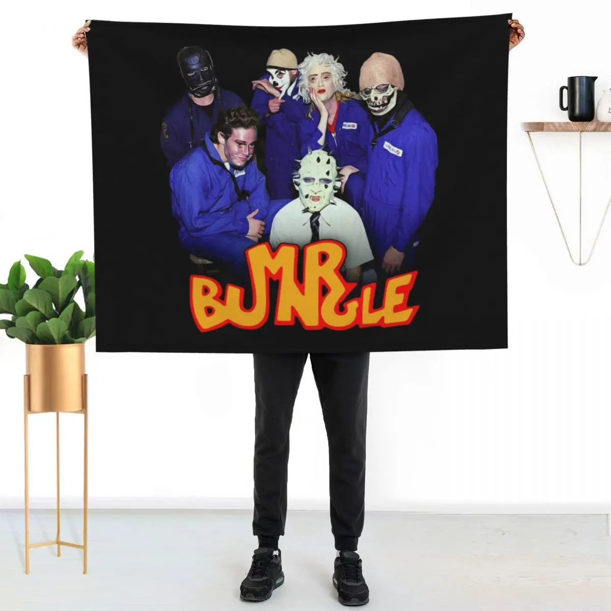 Mr. Bungle 'Band Portrait' Throw Blanket Quilt Blankets For Baby Picnic Heavy Bed Fashionable valentine gift ideas Blankets