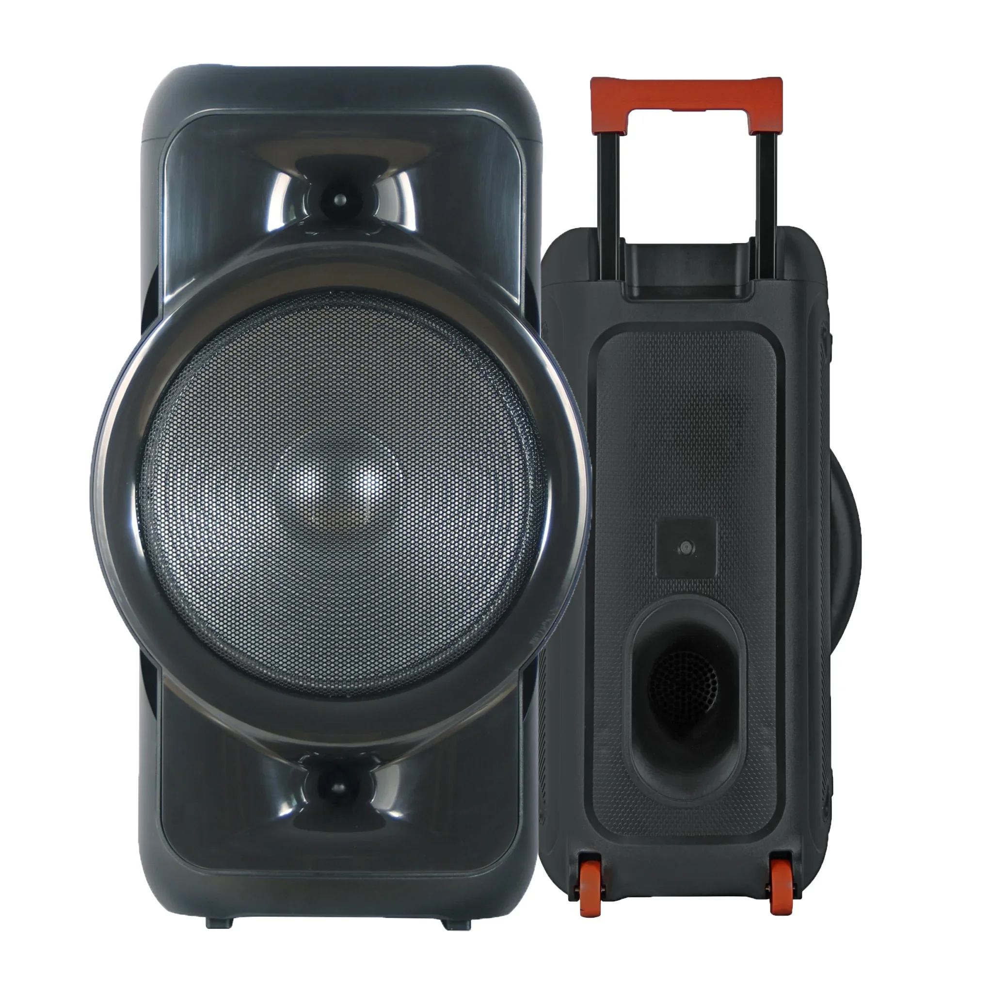 1000W 12 inch portable party karaoke set for outdoor party street singing with flame lights and many other dazzling modes.