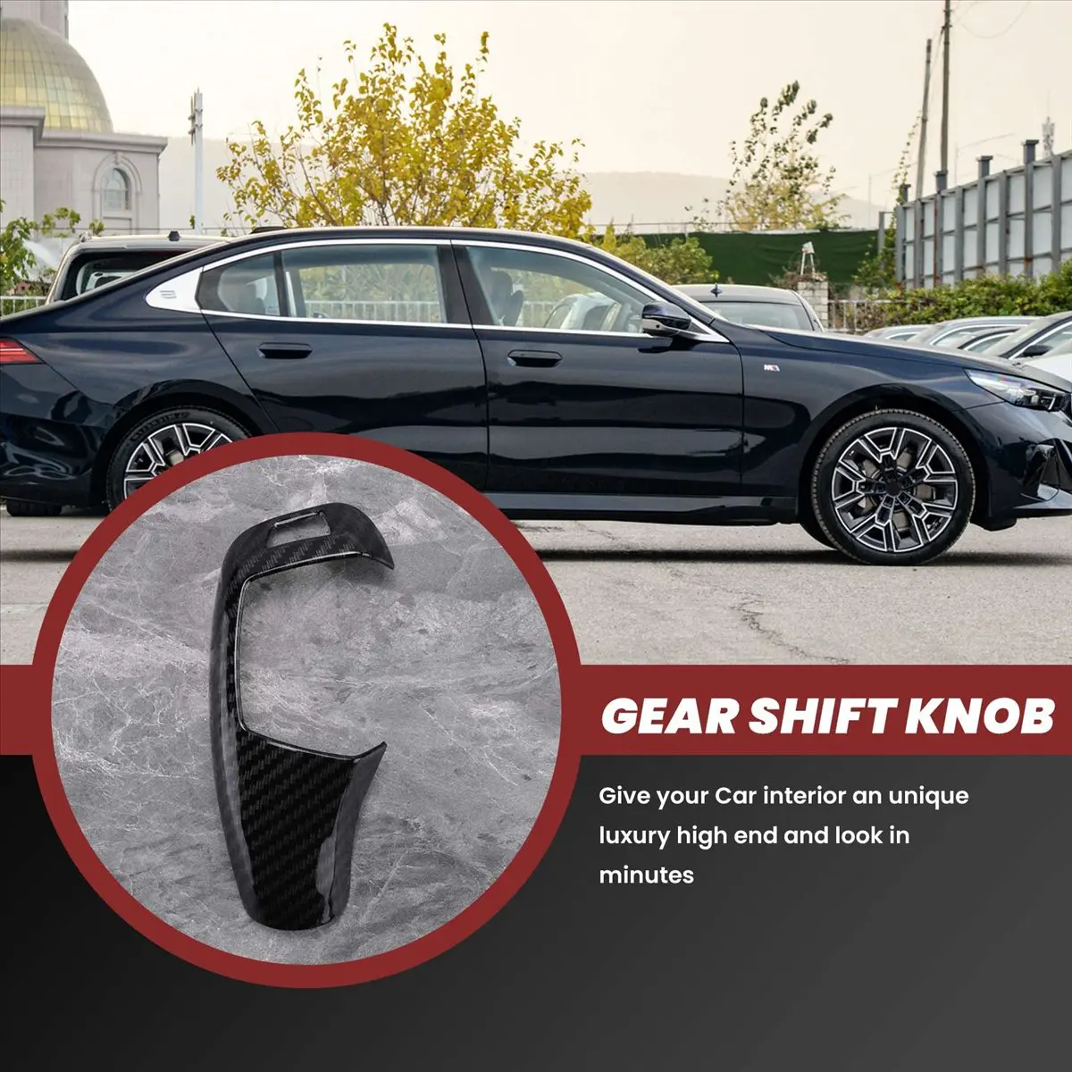 Super Sale Car Right Drive Gear Shift Knob Cover Trim for BMW F10 F20 F22 F30 F32 X3 X4 X5 X6 Series view 5