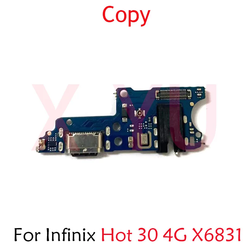 For Infinix Hot 30i 30 Play NFC 4G 5G X669 X6831 X6832 X6835 USB Charging Board Dock Port Flex Cable Repair Parts