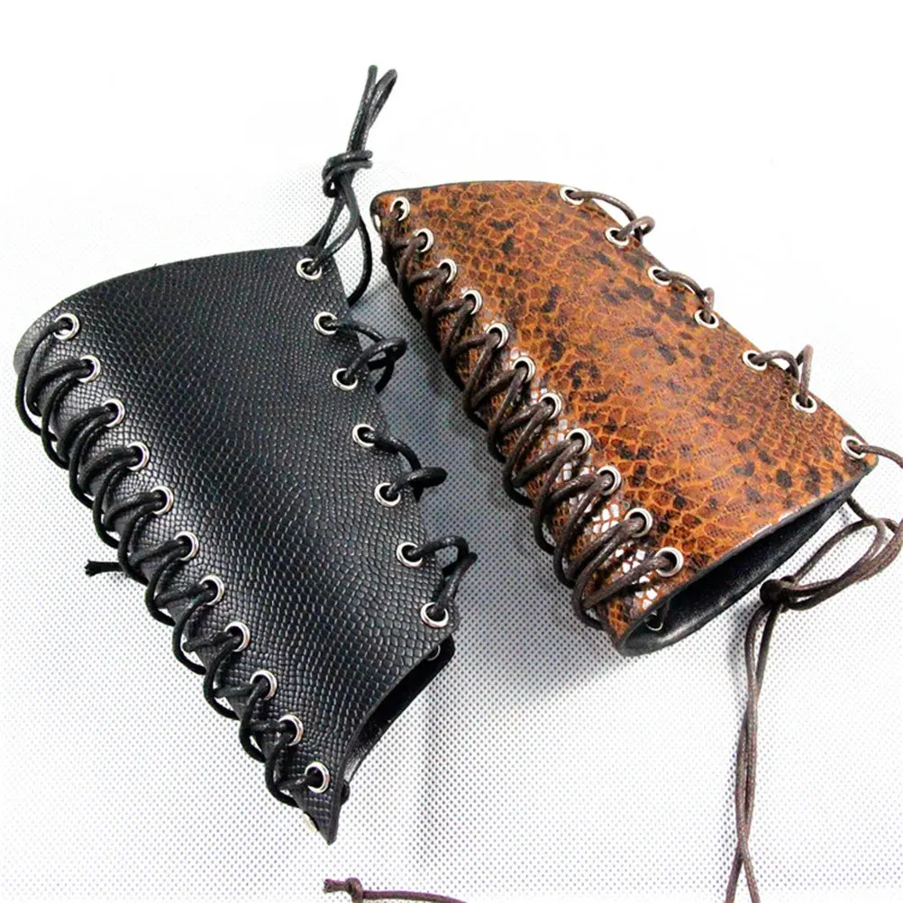 Eco-Friendly Black Punk Style Bracelet Rope Weaving Wristband Waterproof Comfortable Wrist Protecting Party Decoration