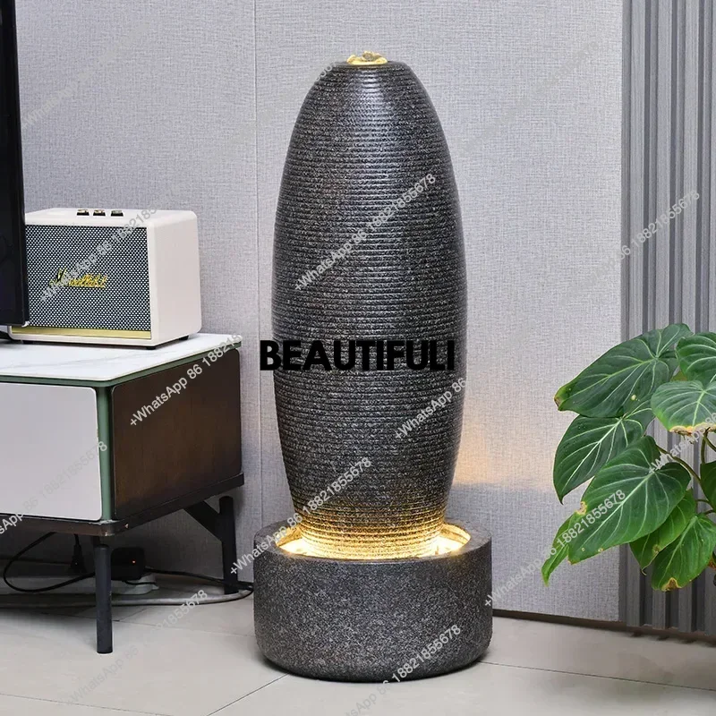 

SSflowing water ornament circulating water fountain lucky landscape living room lucky floor decoration giftNew Good Luck