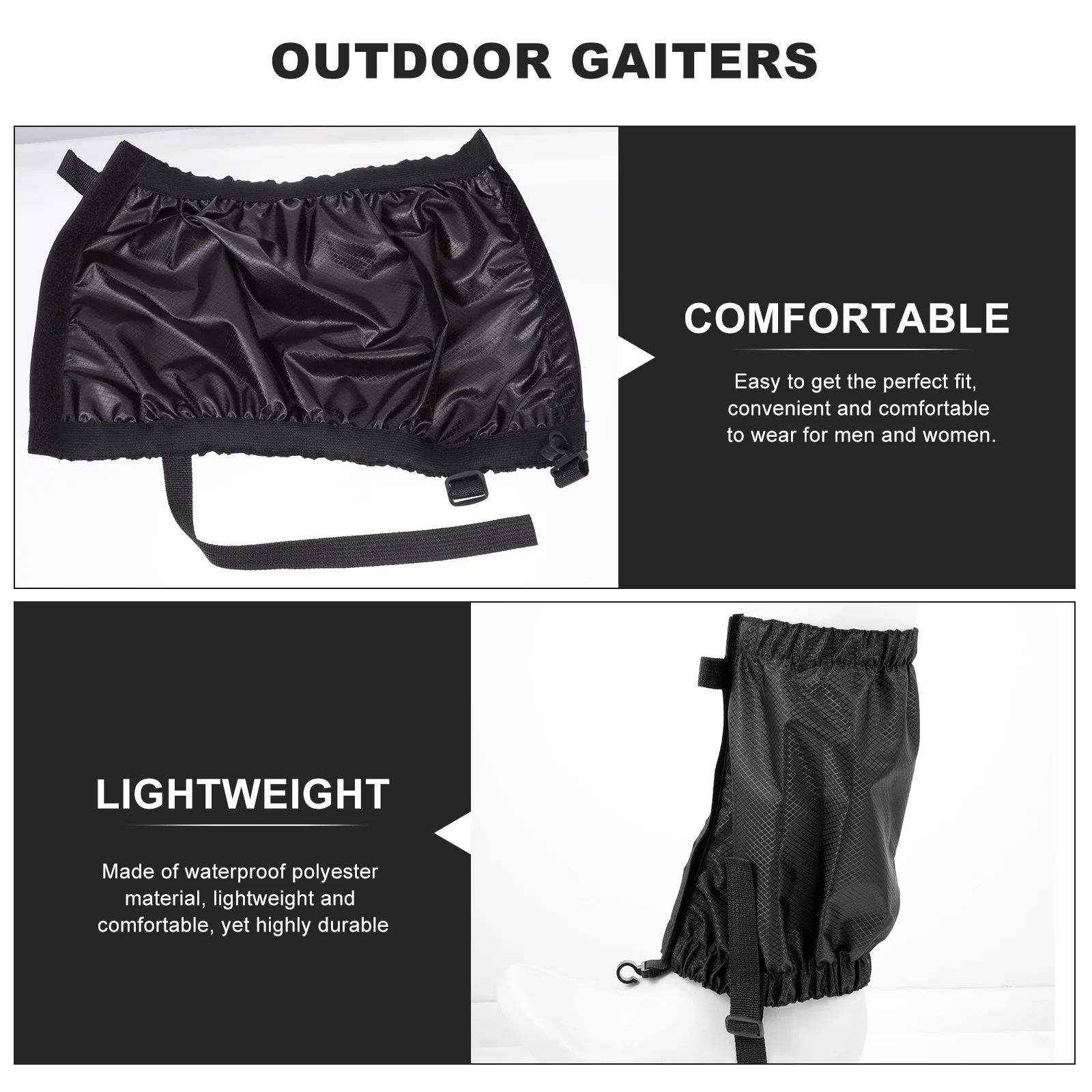 

1 Pair Climbing Covers Fishing Anti-Snow Hunting Outdoor Outdoor Leg Sleeves Gaiters Covers Anti-Snow Gaiters