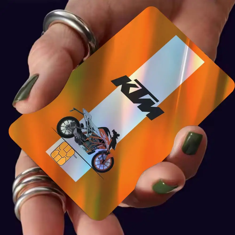 KTM Duke 1 set of 4 pcs Credit Card Skin Stickers for VISA Bank Card Waterproof Sticker Anti-scratch Women Gift