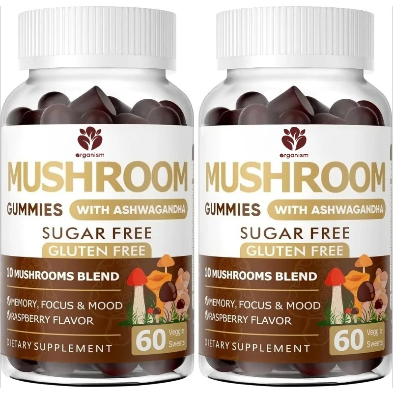 

Грибные жевательные конфеты - добавка грибов с гривой льва - поддержка здоровья иммунитета