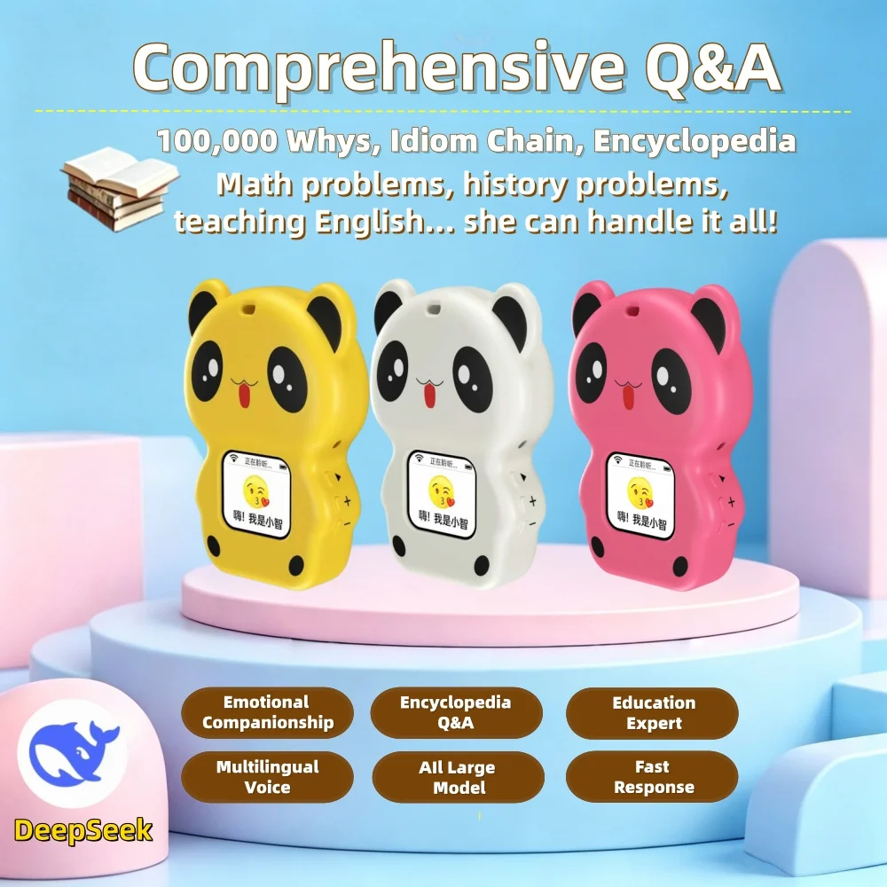 

DeepSeek， XiaoZhi，AI Companion Elf Storytelling Conversational Robot Learning Encyclopedia Knowledge Emotional Pet Fashion Toy