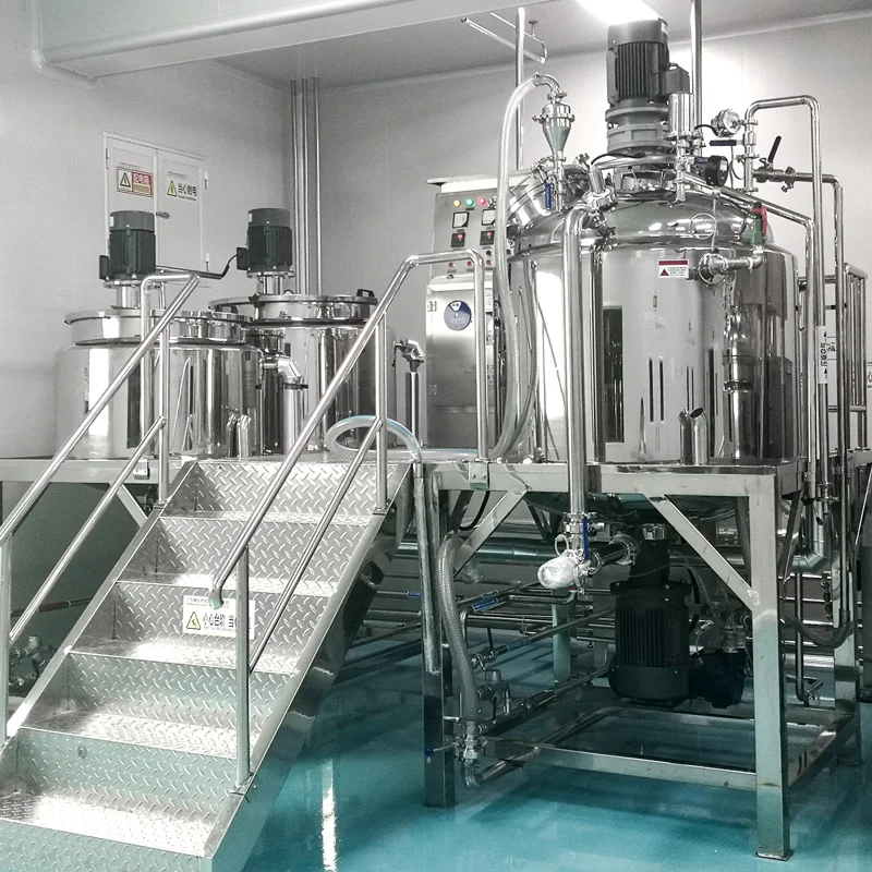 50-5000L Cheese Processing Line Emulsifier Vacuum Emulsifying Tomato Paste Making Machine