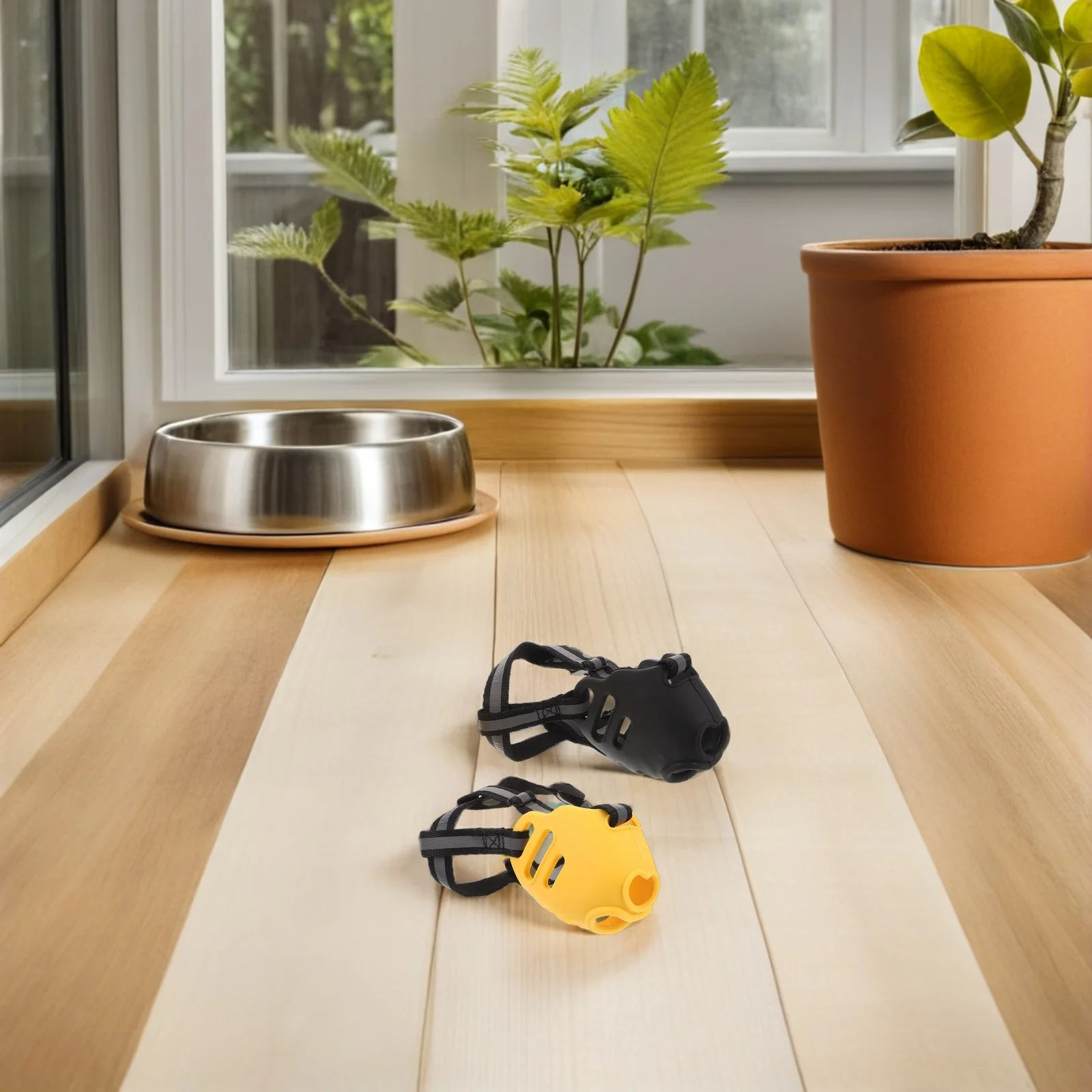 

2pcs Pet For Small Dogs Adjustable Basket Muzzle Lightweight Snout Guard For Puppy Anti-Biting Anti-Chewing Prevent Eating Dog