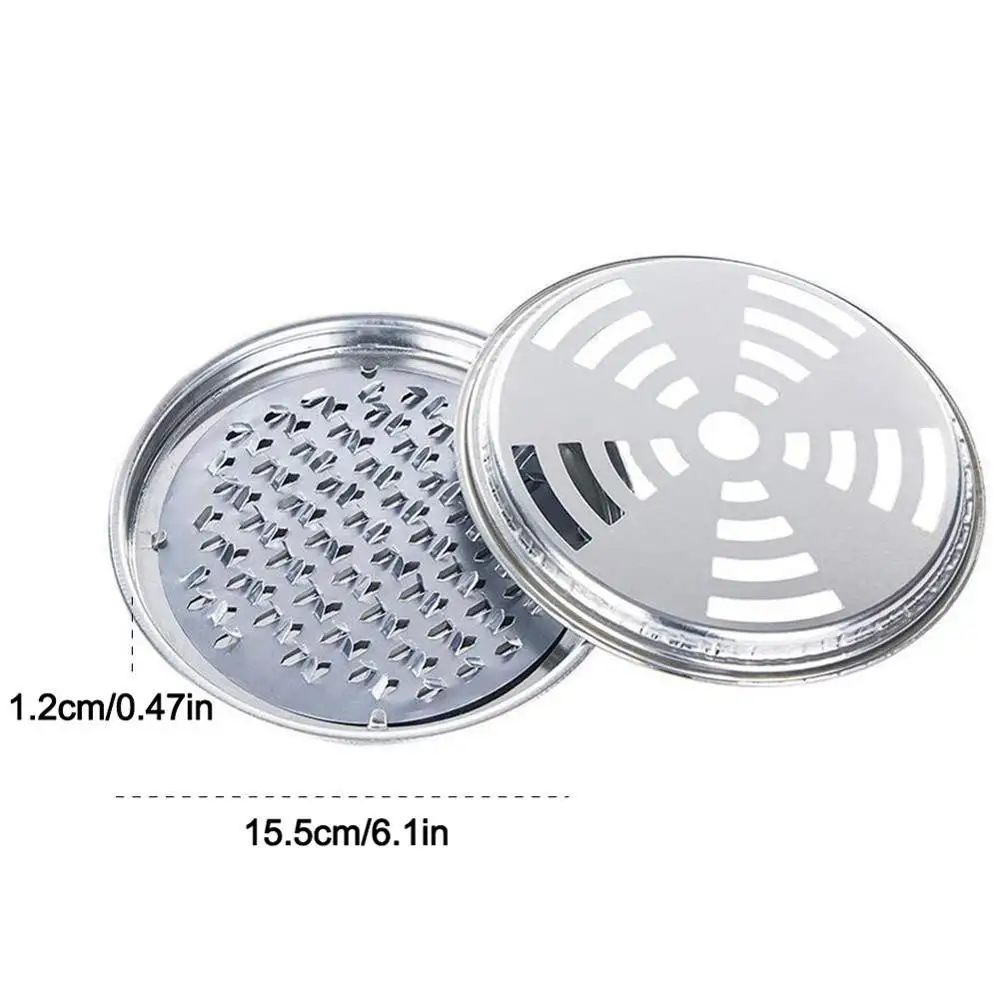 Soporte de Metal para espiral de Mosquito, caja de soporte para espiral de Mosquito con tapa, soporte de Metal para sándalo, quemador de bobina de incienso