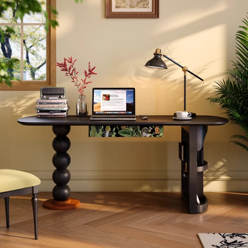 French vintage Computer desk Room desks furniture room offices office desks and workstations studio desk Removable table