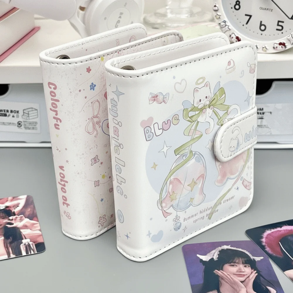 Board Game Book - ポータブルカードブック レザーカバー M5 偏光フォトアルバム 20ページ カートゥーン柄