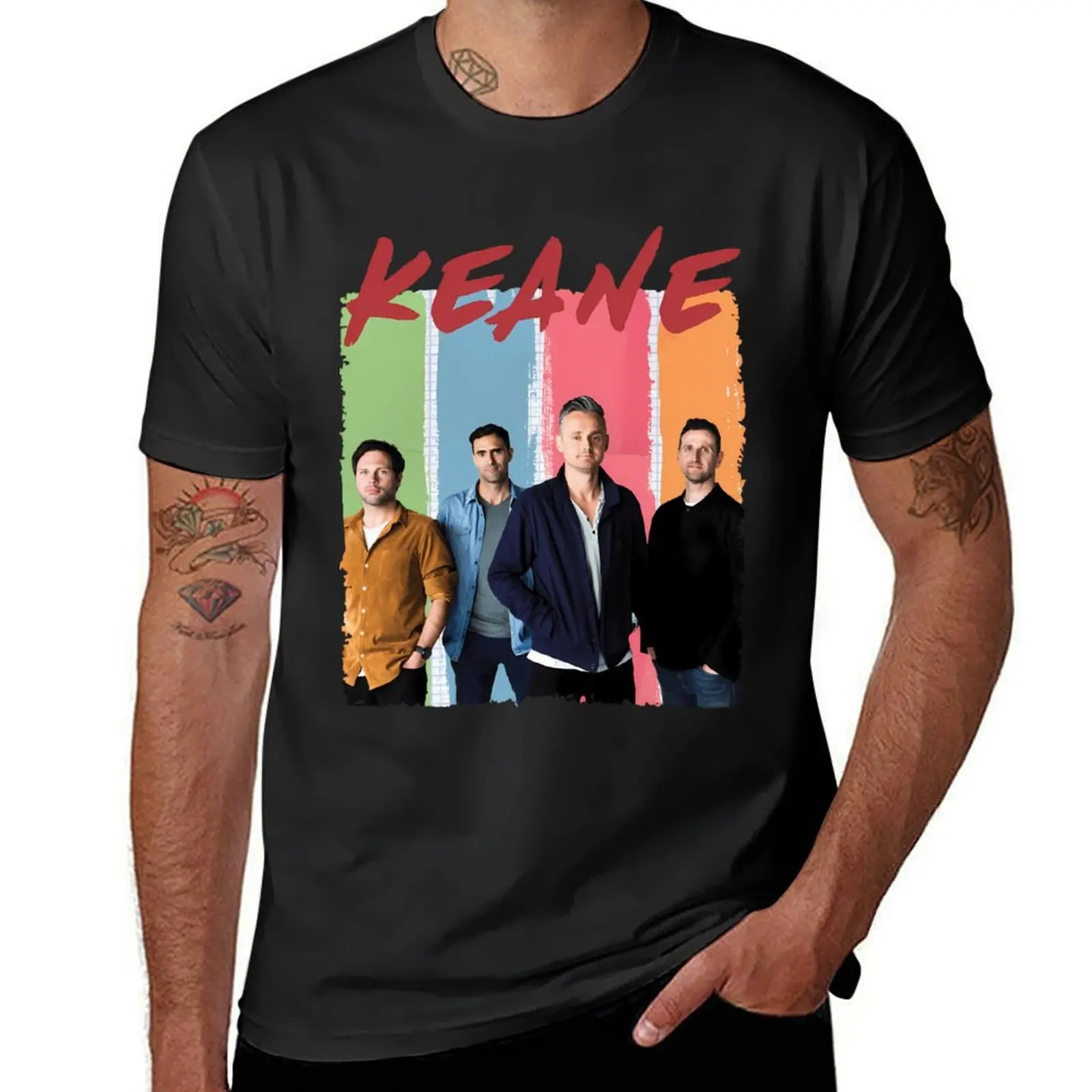 

Keane Band T-Shirt funnys new edition hippie clothes blacks Short sleeve tee men