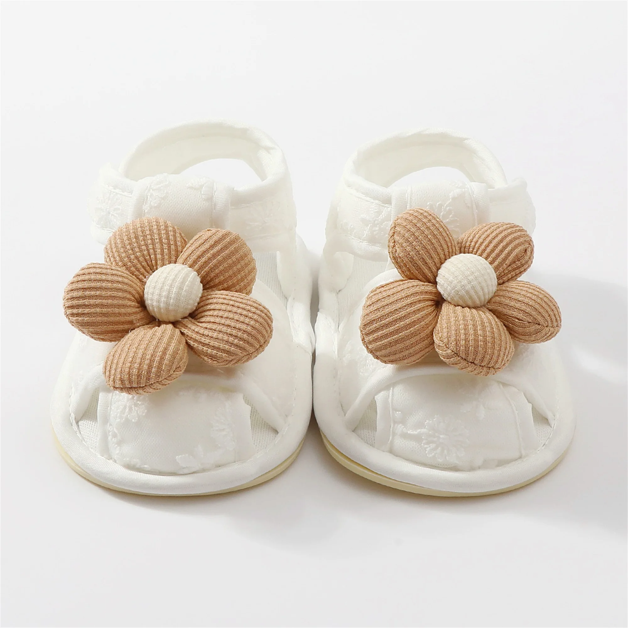 

Милые сандалии для маленьких девочек, стильная нескользящая обувь с цветочным узором для малышей, удобная летняя одежда на каждый день
