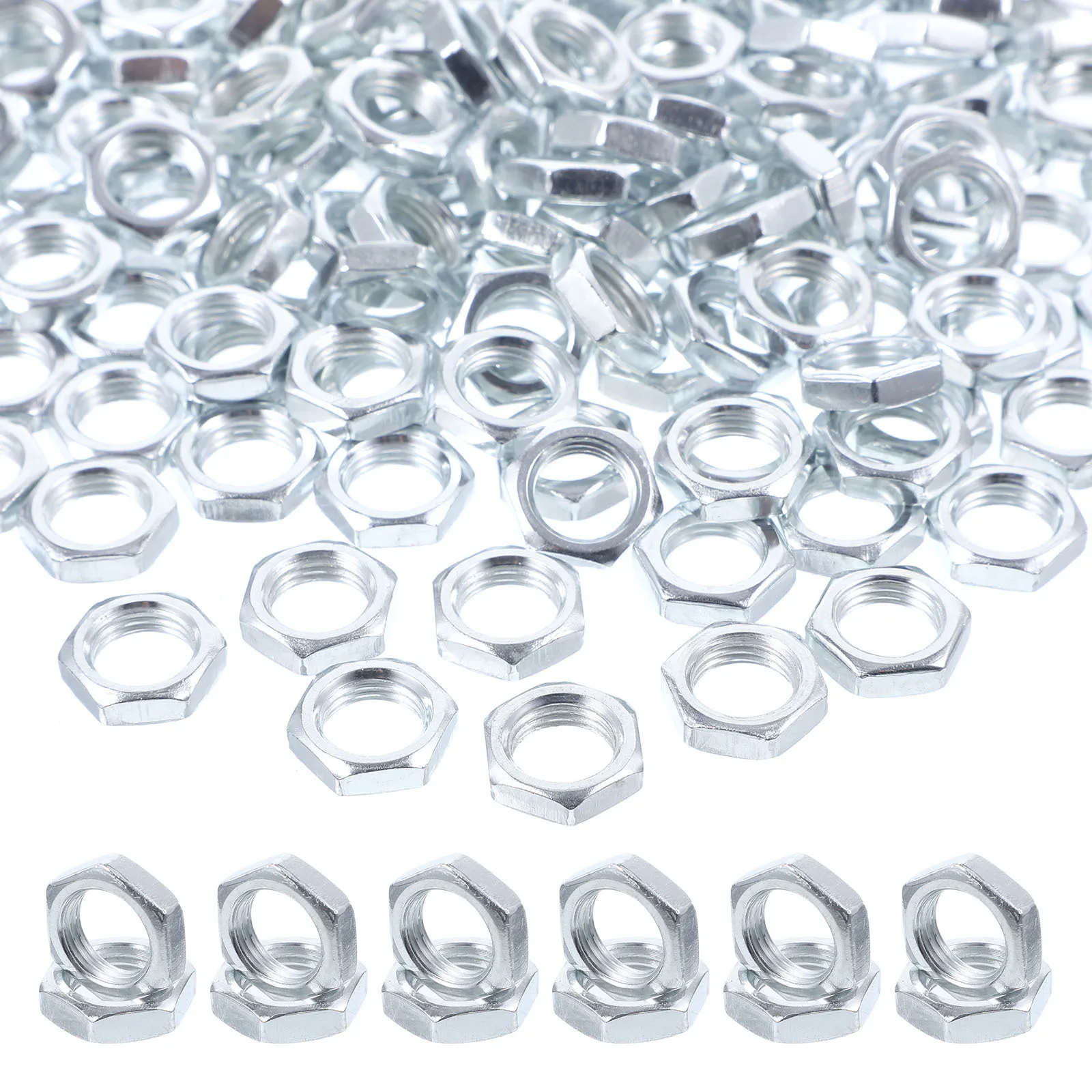 150 Uds tuerca de lámpara tuercas hexagonales de hierro tuerca de sujeción M10 para pieza de reparación Diy sujetadores de Hardware suaves a prueba de herrumbre
