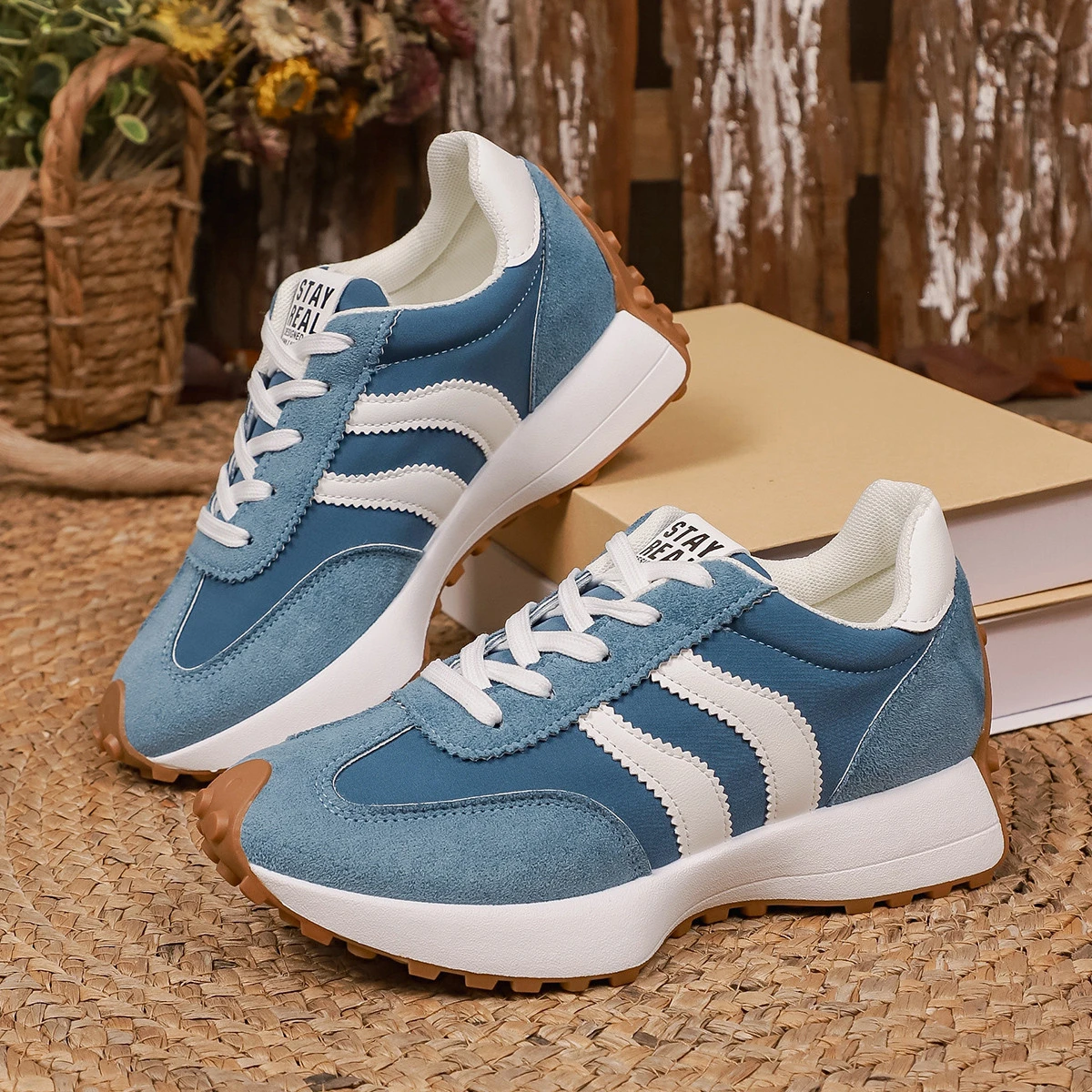 Womens Sneakers Mesh Breathable Walking Shoes Fashion Chunky Platform Sneakers Retro Jogging Footwear Ladies Casual Sports 2026 image 5