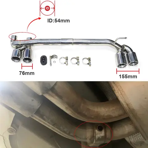 Exhaust Muffler Tip For B48 BMW F30 F31 320i 328i 330i M Sport Blue Car Exhaust Pipe Muffler Tip For 3 Series 2017 2018 2019 12 best sales f30 exhaust - №11